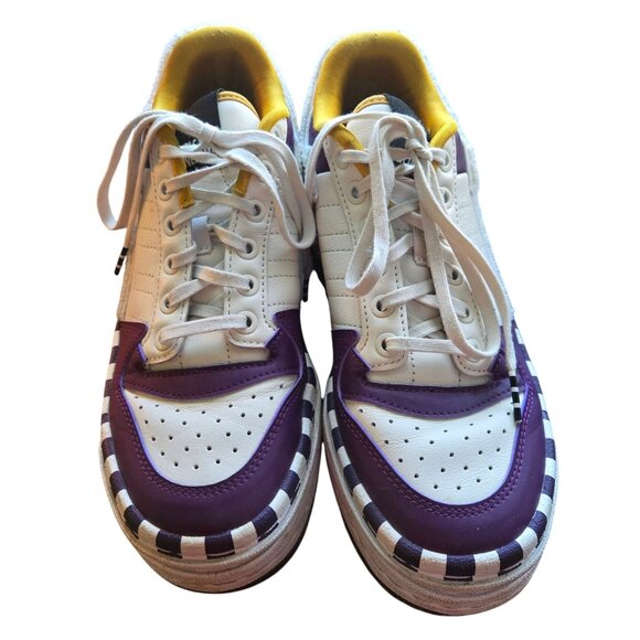 Adidas Triple Platform Los Angeles Lakers Sneakers Missing Snap Toppers Size 7.5 - Picture 6 of 16
